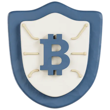 Escudo de proteção criptográfica  3D Icon