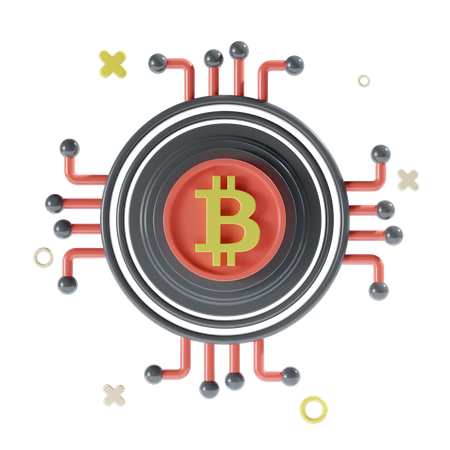 Red criptográfica  3D Icon