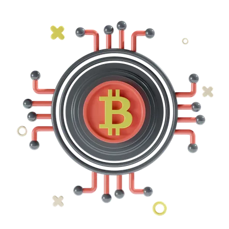 Red criptográfica  3D Icon