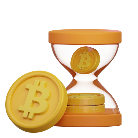 Reloj de arena criptográfico  3D Icon