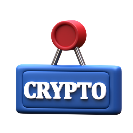 Sinal criptográfico  3D Icon