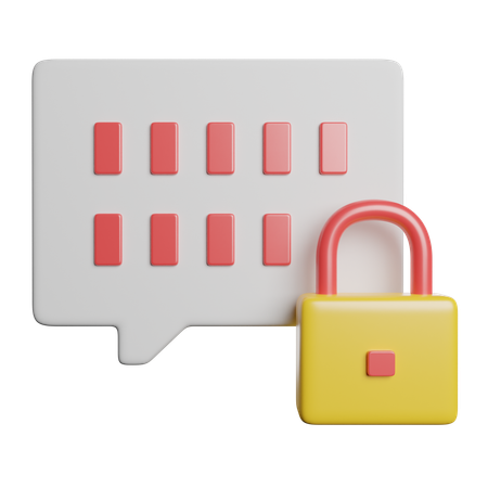 Criptografado  3D Icon