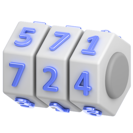 Criptografar número  3D Icon