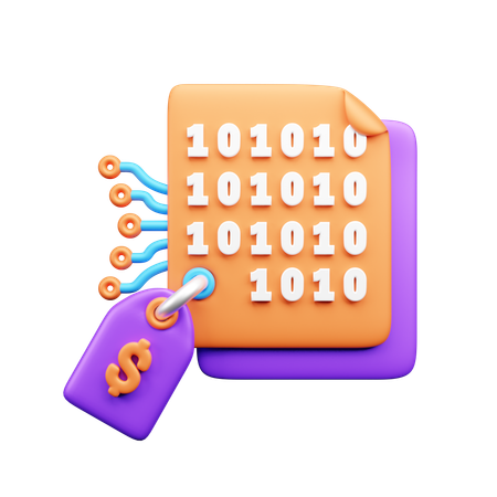 Criptografia de dados  3D Icon