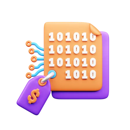 Criptografia de dados  3D Icon