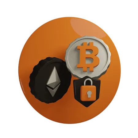 Segurança criptográfica  3D Icon