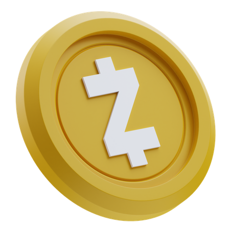 Cripto zcash  3D Icon