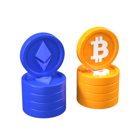 Criptomoeda  3D Icon