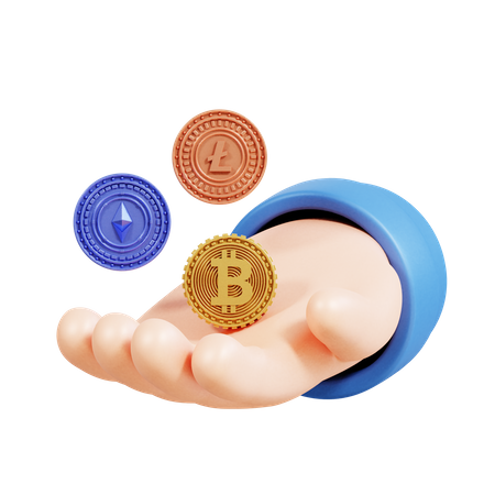 Criptomoeda  3D Icon