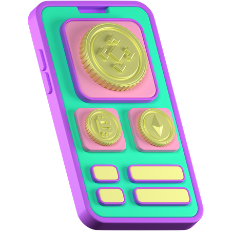 Criptomoeda  3D Icon