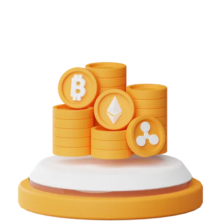 Criptomoneda  3D Icon