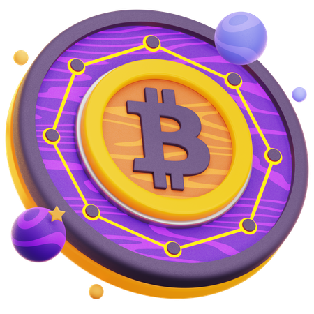 Moneda criptográfica  3D Icon