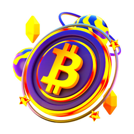 Moneda criptográfica  3D Icon