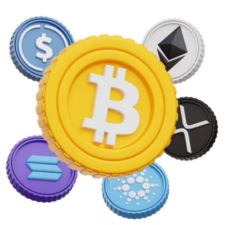 Criptomoneda  3D Icon