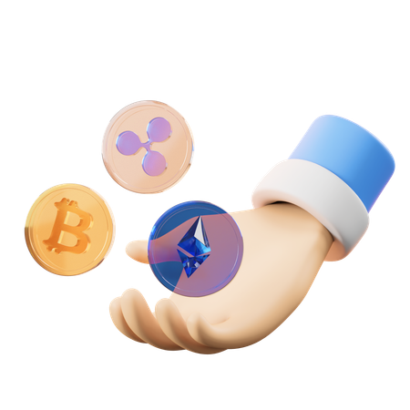 Criptomoneda  3D Icon