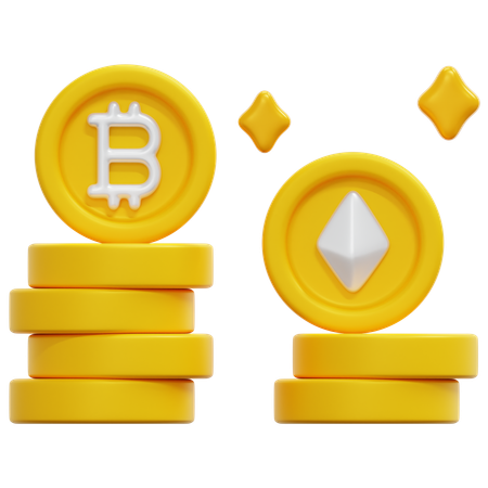 Criptomoneda  3D Icon
