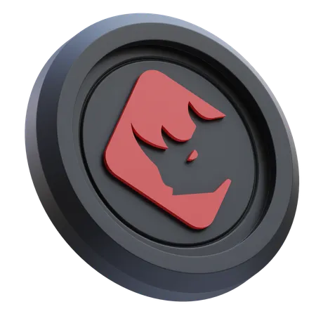 Criptomoneda BinaryX  3D Icon
