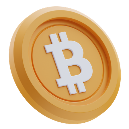 Criptomoneda Bitcoin  3D Icon