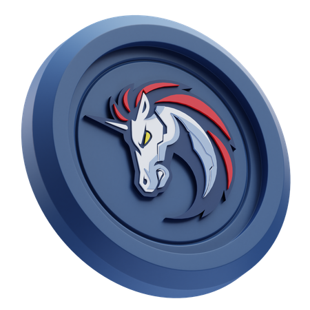 Criptomoneda de la red 1inch  3D Icon