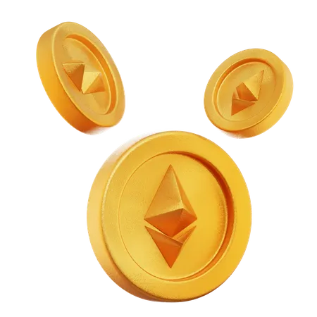 Criptomoneda dorada  3D Icon