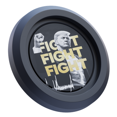 Criptomoneda oficial de Trump  3D Icon