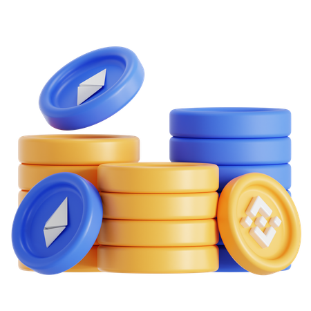 Criptomonedas  3D Icon