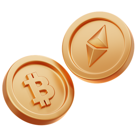 Criptomonedas  3D Icon