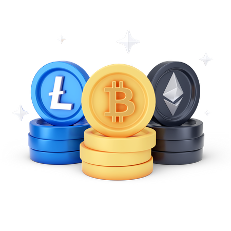 Criptomonedas  3D Icon