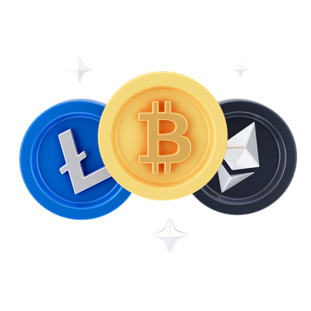 CRIPTOMONEDAS  3D Icon