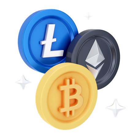 CRIPTOMONEDAS  3D Icon