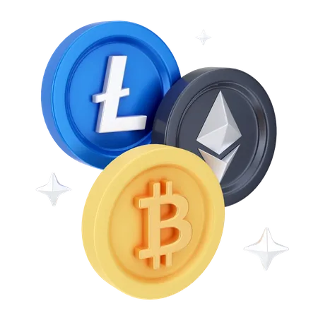 CRIPTOMONEDAS  3D Icon