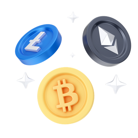 CRIPTOMONEDAS  3D Icon