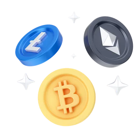 CRIPTOMONEDAS  3D Icon