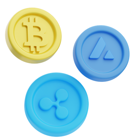 Criptomonedas  3D Icon