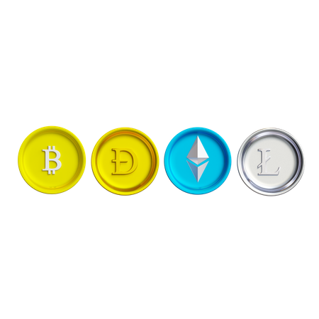 Criptomonedas  3D Icon