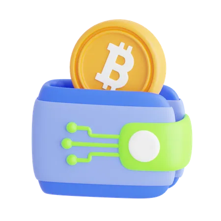 Monedero criptográfico  3D Icon