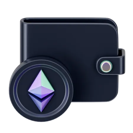 Monedero criptográfico  3D Icon