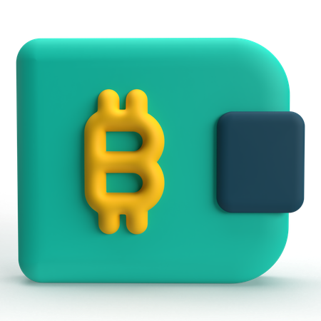 Monedero criptográfico  3D Icon