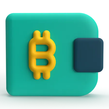 Monedero criptográfico  3D Icon