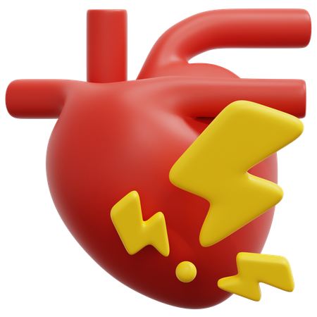 Crise cardiaque  3D Icon