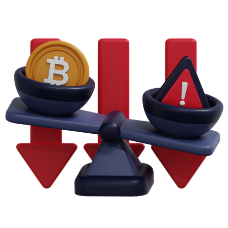 Crise do bitcoin  3D Icon