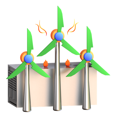 Crise de energia  3D Icon