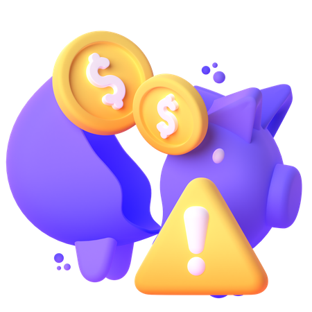 Crise financeira  3D Icon