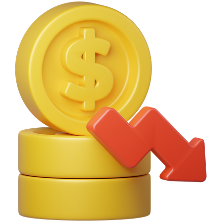 Crise financière  3D Icon