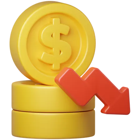 Crise financière  3D Icon