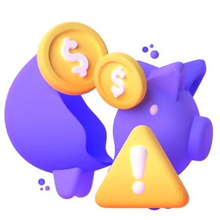Crise financière  3D Icon