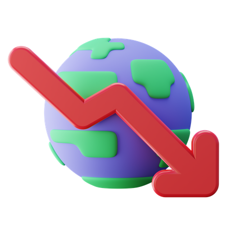 Crise mondiale  3D Icon