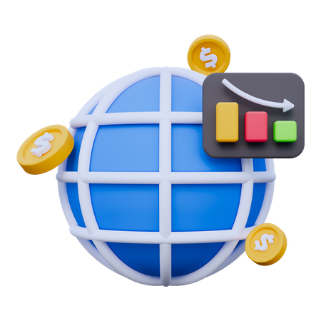 Crise mondiale  3D Icon