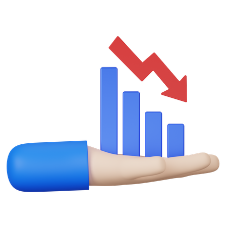 Crisis Chart  3D Icon