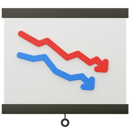 Crisis Chart  3D Icon